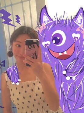 「cache cache（カシュ カシュ）のアイテム（キャミソール）」を使った、McQueenさん（レディース・155cm）の冬コーディネート