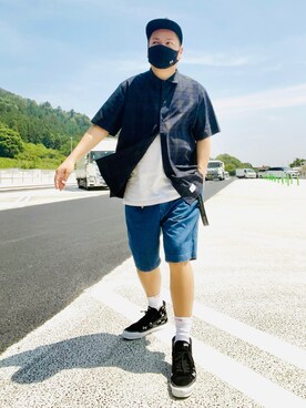 デニムショートパンツ の人気ファッションコーディネート 年齢 45歳 49歳 Wear