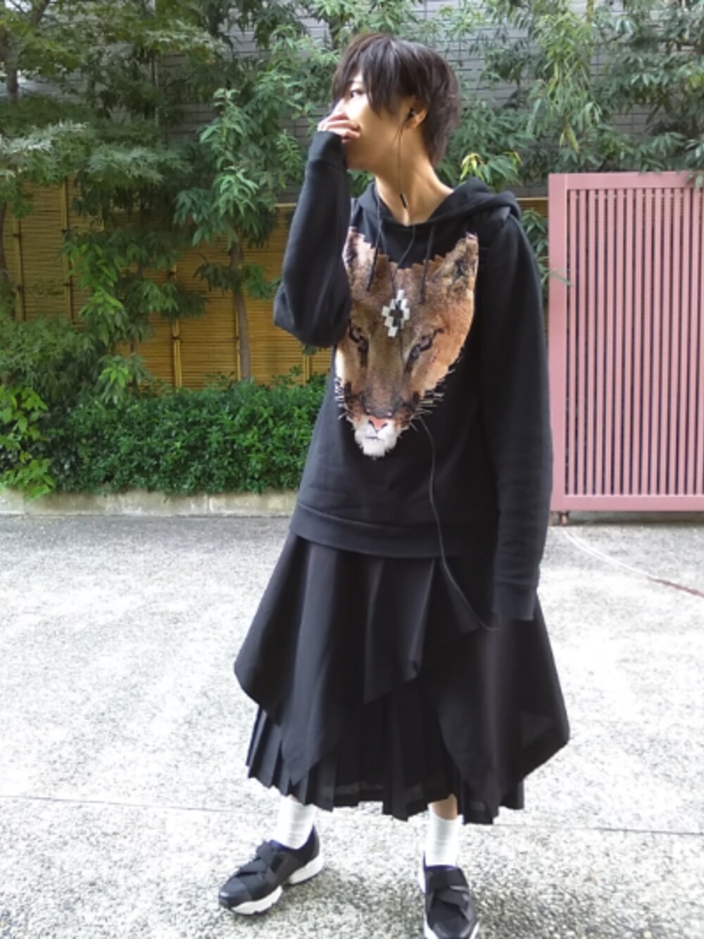 マーガレットハウエル　シャツワンピース　Ⅱ MARGARET HOWELLのシャツワンピースを使った人気ファッション