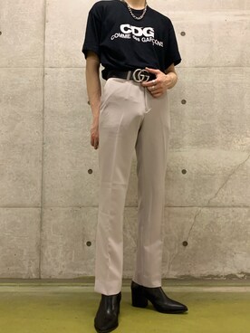 「GUCCI（グッチ）のアイテム」を使った、A.Sさん（メンズ・178cm）の秋コーディネート