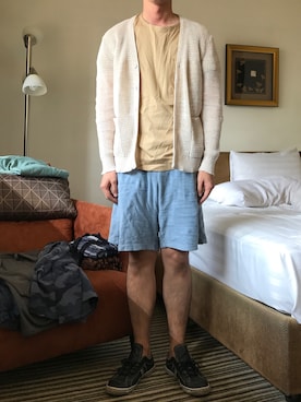 「BLUEY（ブルーイ）のアイテム」を使った、はさんさん（メンズ・175cm）の春コーディネート