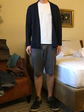 「Hub&Spoke（ハブアンドスポーク）のアイテム」を使った、はさんさん（メンズ・175cm）の夏コーディネート