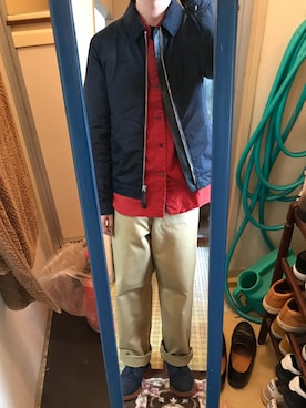 「アイテム（ブルゾン）」を使った、はさんさん（メンズ・175cm・30代）の秋コーディネート