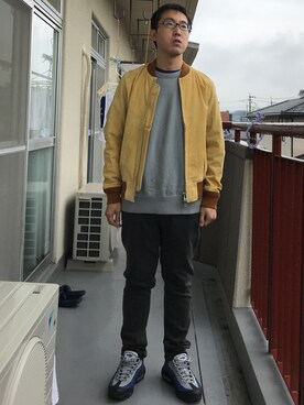 「アイテム（ブルゾン）」を使った、はさんさん（メンズ・175cm・30代）の春コーディネート