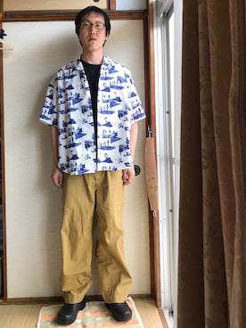 「dansko（ダンスコ）のアイテム（ブーツ）」を使った、はさんさん（メンズ・175cm）の夏コーディネート
