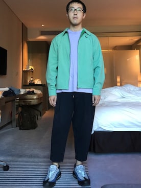 「アイテム（ブルゾン）」を使った、はさんさん（メンズ・175cm・30代）の秋コーディネート