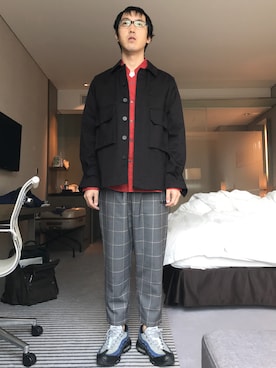 「アイテム（ブルゾン）」を使った、はさんさん（メンズ・175cm・30代）の秋コーディネート