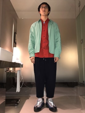 「アイテム（ブルゾン）」を使った、はさんさん（メンズ・175cm・30代）の秋コーディネート
