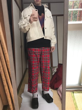 「DRIES VAN NOTEN（ドリスヴァンノッテン）のアイテム（スウェット）」を使った、はさんさん（メンズ・175cm）の春コーディネート