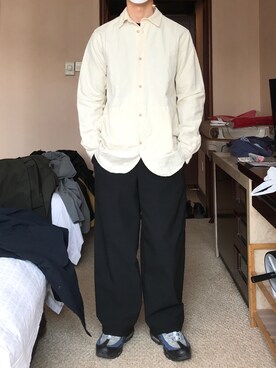 「FRANK LEDER(フランクリーダー)のアイテム(シャツ/ブラウス)」を使った、はさんさん(メンズ・175cm)の春コーディネート