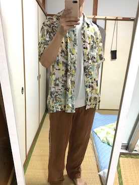 「meagratia（メアグラーティア）のアイテム」を使った、はさんさん（メンズ・175cm）の夏コーディネート