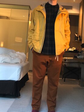 「mellow people（メローピープル）のアイテム」を使った、はさんさん（メンズ・175cm）の秋コーディネート