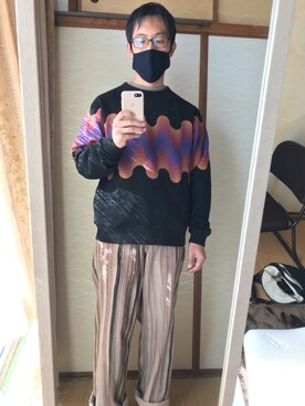 「DRIES VAN NOTEN（ドリスヴァンノッテン）のアイテム（スウェット）」を使った、はさんさん（メンズ・175cm）の秋コーディネート