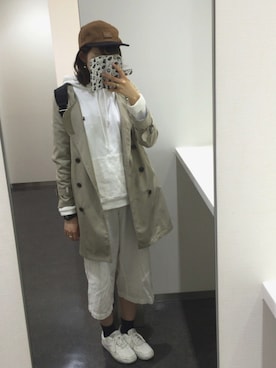 「A part by（アパートバイ）のアイテム（トレンチコート）」を使った、ぺそさん（レディース・169cm）の春コーディネート
