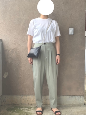 「ピスタチオ」｜「アイテム（腕時計）」を使った、semiさん（レディース・167cm）の夏コーディネート
