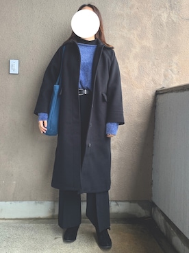 「DHOLIC（ディーホリック）のアイテム（ダウンジャケット/コート）」を使った、semiさん（レディース・167cm）の冬コーディネート