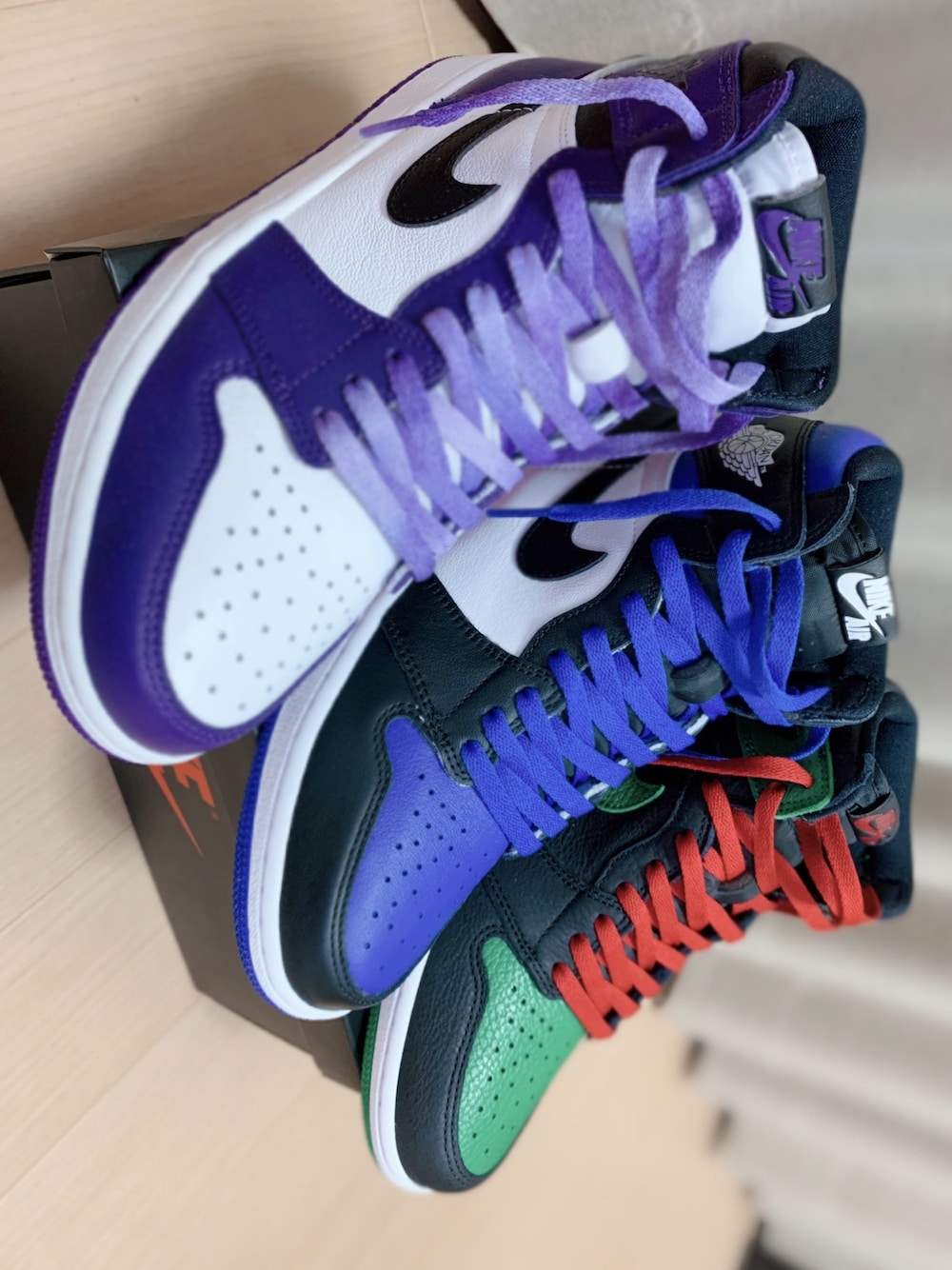 「エアジョーダン1 レトロ、aj1」｜「AIR JORDANのアイテム（スニーカー、ブルー系）」を使った、yasucocoさん（メンズ・172cm）の夏コーディネートの1枚目の写真