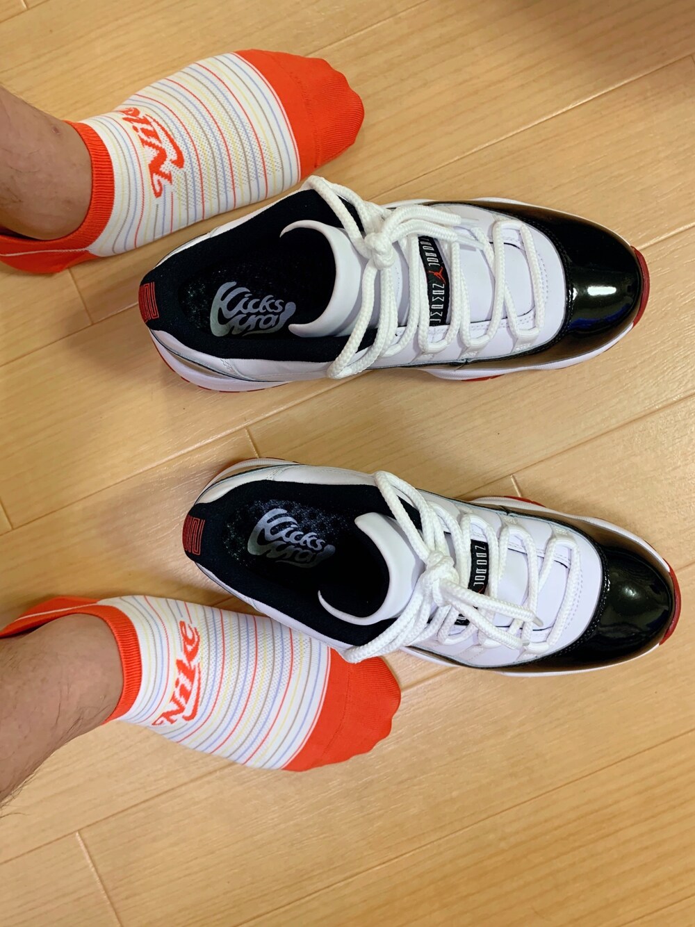 「aj11low、履きやすい、エモいソックス、エアインソール」｜「NIKEのアイテム（ソックス/靴下、その他）」を使った、yasucocoさん（メンズ・172cm）の夏コーディネートの1枚目の写真