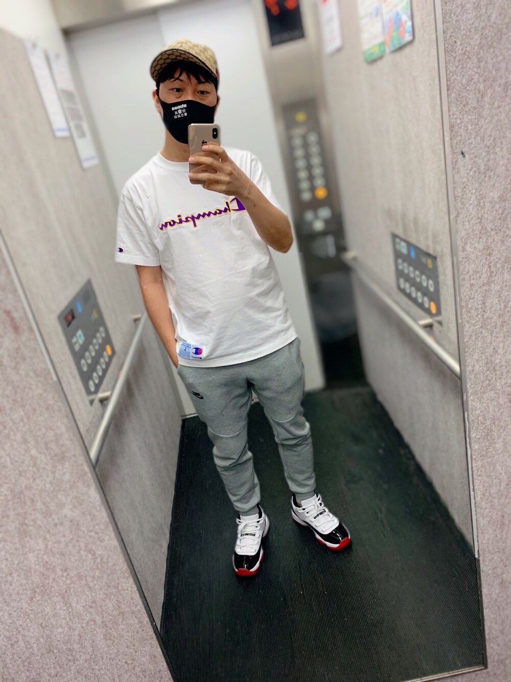 「夏だ！Tシャツ着よう！」｜「Championのアイテム（Tシャツ/カットソー、ホワイト系）」を使った、yasucocoさん（メンズ・172cm）の夏コーディネートの1枚目の写真