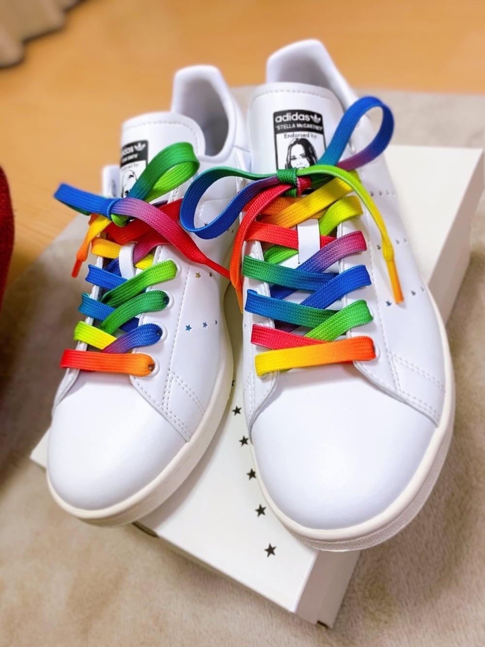 「ステラマッカートニー、adidas、スタンスミス、スニーカー好きと繋がりたい、夏コーデ、白スニーカー」｜「STELLA McCARTNEYのMens Stella#Stansmith / メンズ ステラ#スタンスミス（スニーカー、ホワイト系）」を使った、yasucocoさん（メンズ・172cm）の夏コーディネートの1枚目の写真