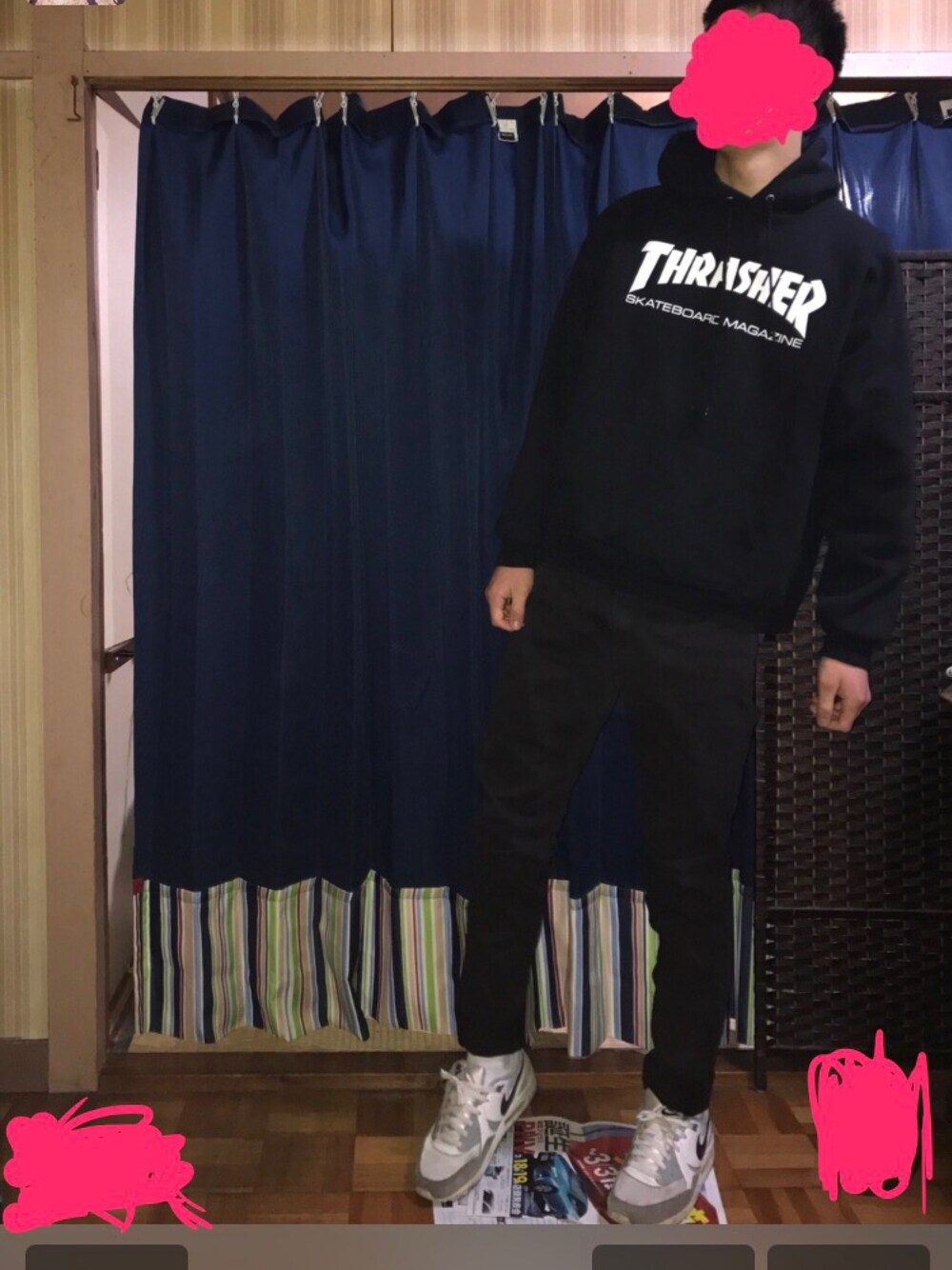 「ナイキエアマックスデー」｜「NIKEのアイテム（スニーカー、ホワイト系）」を使った、もんべえさん（メンズ・180cm）の春コーディネートの1枚目の写真