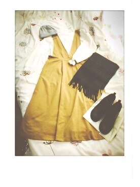 「abcd（ナシ）のアイテム（帽子）」を使った、koya.♥さん（レディース・154cm）の冬コーディネート