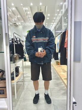 「Clarks Originals（クラークスオリジナルズ）の【Clarks/クラークス】（UN）WALLABEE BOOT（ブーツ、ブラック系）」を使った、Kaede さん（メンズ）の春コーディネート