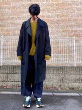 「STRANGE TRIP（ストレンジトリップ）のアイテム」を使った、Reiさん（メンズ・184cm）の冬コーディネート