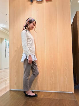 「45R」｜「アイテム（その他）」を使った、HANさん（レディース・162cm）の冬コーディネート