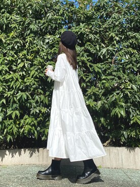 「cocaコーデ」｜「アイテム（ワンピース/ドレス）」を使った、YUNAさん（レディース・158cm）の春コーディネート