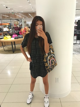 「Jordan」｜「アイテム（ワンピース/ドレス）」を使った、hellabellaさん（レディース・165cm）の冬コーディネート