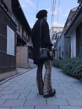 「Guess（ゲス）のアイテム（ハンチング/ベレー帽）」を使った、meさん（レディース・153cm）の春コーディネート