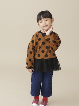 「アイテム（スウェット）」を使った、nano・universe KIDSさん（キッズ・100cm）の秋コーディネート