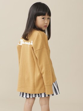 「Champion（チャンピオン）のアイテム」を使った、nano・universe KIDSさん（キッズ・102cm）の秋コーディネート