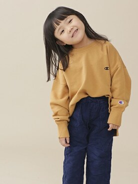 「Champion（チャンピオン）のアイテム」を使った、nano・universe KIDSさん（キッズ・100cm）の秋コーディネート