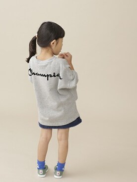 「Champion（チャンピオン）のアイテム」を使った、nano・universe KIDSさん（キッズ・102cm）の秋コーディネート