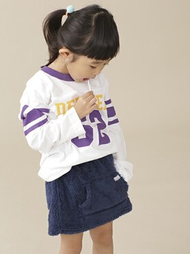 「Champion（チャンピオン）のアイテム」を使った、nano・universe KIDSさん（キッズ・102cm）の秋コーディネート