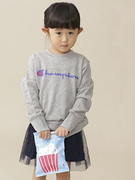 「Champion（チャンピオン）のアイテム」を使った、nano・universe KIDSさん（キッズ・102cm）の秋コーディネート