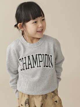 「Champion（チャンピオン）のアイテム」を使った、nano・universe KIDSさん（キッズ・100cm）の秋コーディネート