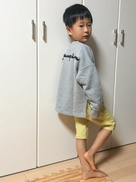 「Champion（チャンピオン）のアイテム」を使った、nano・universe KIDSさん（キッズ・110cm）の秋コーディネート