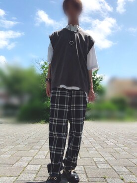 「REPIDO（リピード）のアイテム」を使った、りょーすけさん（メンズ・170cm）の春コーディネート