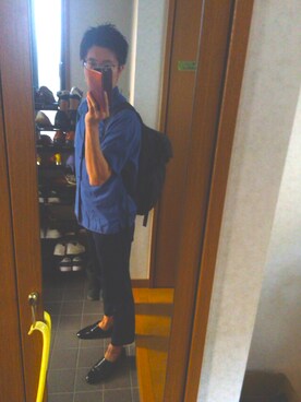 「afecta（アフェクタ）のアイテム」を使った、UTAROさん（メンズ・170cm）の秋コーディネート