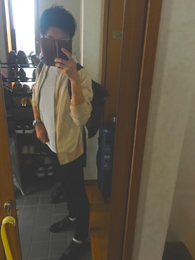 「BEAUTY&YOUTH UNITED ARROWS（ビューティーアンドユースユナイテッドアローズ）のアイテム（MA-1）」を使った、UTAROさん（メンズ・170cm）の秋コーディネート