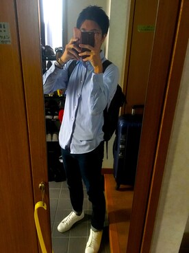 「afecta（アフェクタ）のアイテム」を使った、UTAROさん（メンズ・170cm）の秋コーディネート