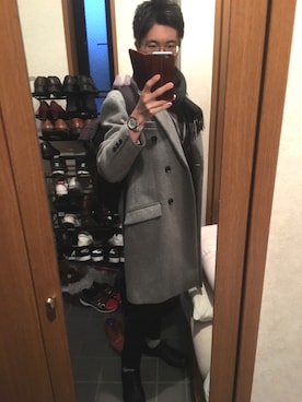 「BERING（ベーリング）のアイテム」を使った、UTAROさん（メンズ・170cm）の冬コーディネート