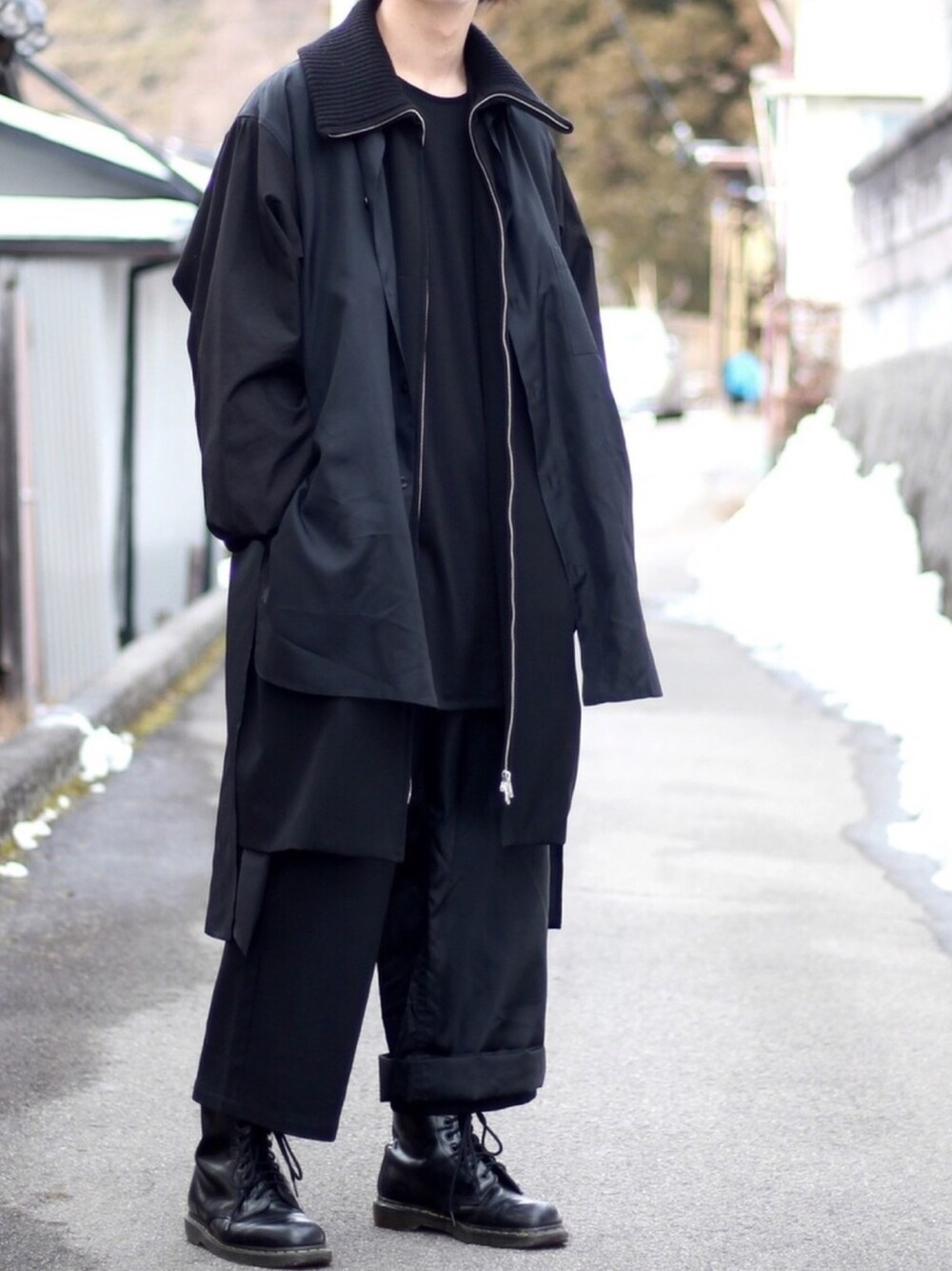 ✨｜Yohji Yamamoto POUR HOMMEのステンカラーコートを使った