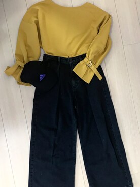 「マスタードイエロー」｜misakiさん（レディース・160cm）の春コーディネート