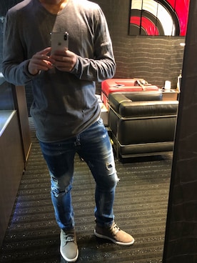 「DOLCE&GABBANA（ドルチェアンドガッバーナ）のアイテム（Tシャツ/カットソー）」を使った、ds07さん（メンズ・176cm）の秋コーディネート