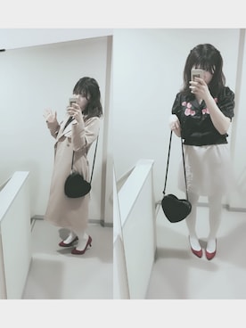 「白タイツ」｜あさん（レディース・165cm・10代）の春コーディネート
