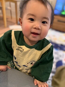 「とんすけ」｜RiHOさん（キッズ・70cm）の冬コーディネート